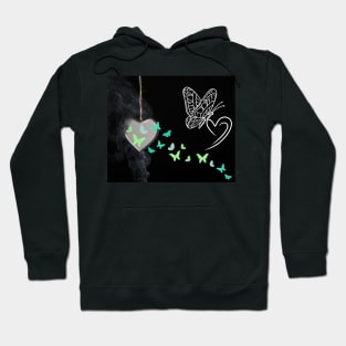 butterflies in my heart Hoodie